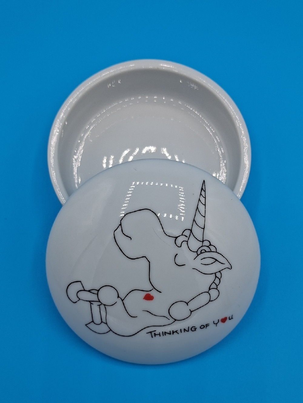Vintage 80's Unicorn Jewelry Box